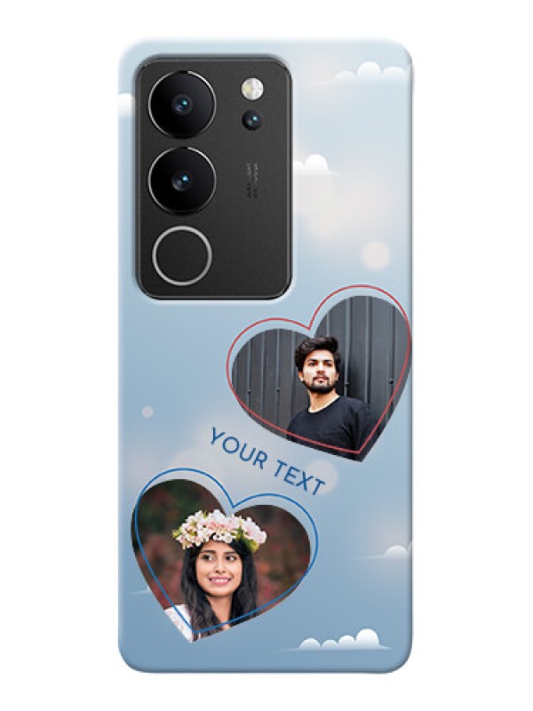 Custom Vivo V29 Pro 5G Phone Cases: Blue Color Couple Design