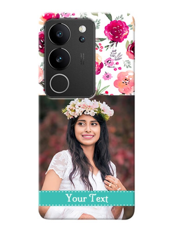Custom Vivo V29 Pro 5G Personalized Mobile Cases: Watercolor Floral Design