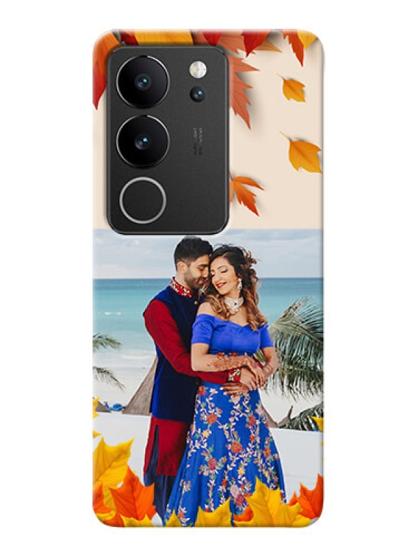 Custom Vivo V29 Pro 5G Mobile Phone Cases: Autumn Maple Leaves Design