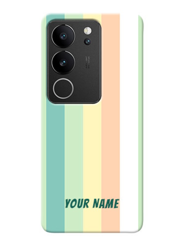 Custom Vivo V29 Pro 5G Photo Printing on Case with Multiwithcolour Stripes Design