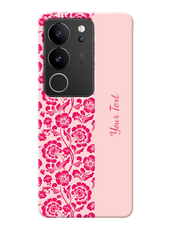 Custom Vivo V29 Pro 5G Custom Phone Case with Attractive Floral Pattern Design