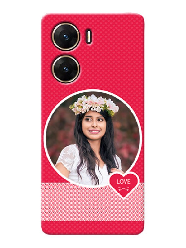 Custom Vivo V29e 5G Mobile Covers Online: Pink Pattern Design