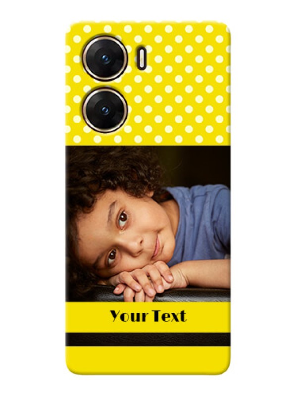 Custom Vivo V29e 5G Custom Mobile Covers: Bright Yellow Case Design