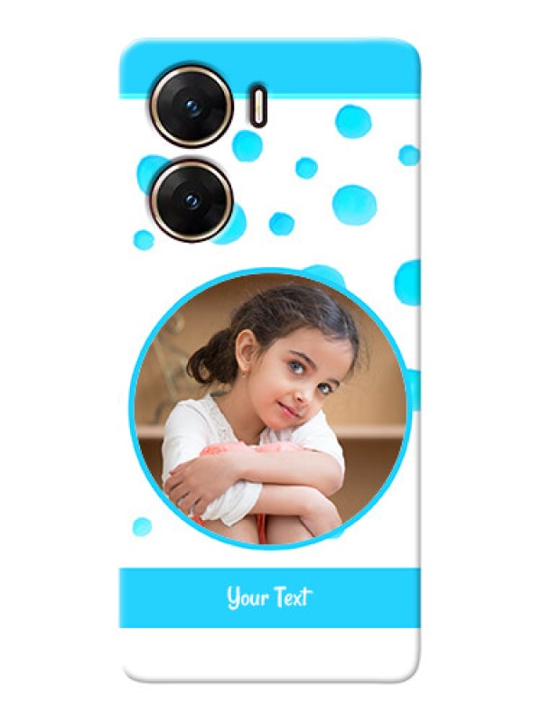 Custom Vivo V29e 5G Custom Phone Covers: Blue Bubbles Pattern Design