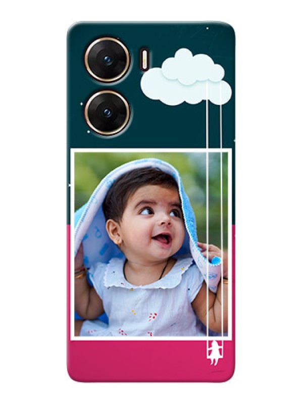 Custom Vivo V29e 5G custom phone covers: Cute Girl with Cloud Design
