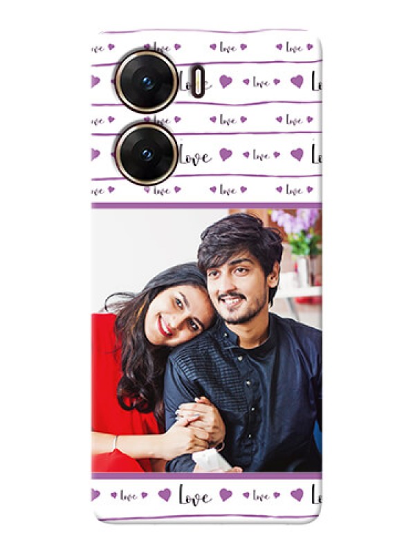 Custom Vivo V29e 5G Mobile Back Covers: Couples Heart Design