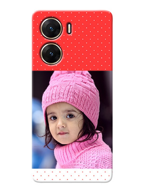 Custom Vivo V29e 5G personalised phone covers: Red Pattern Design