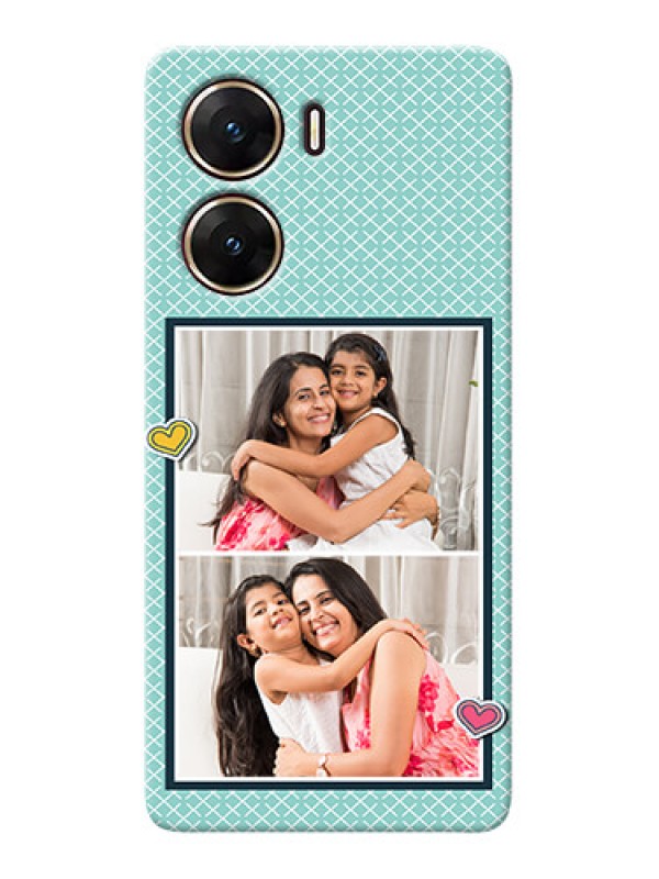 Custom Vivo V29e 5G Custom Phone Cases: 2 Image Holder with Pattern Design