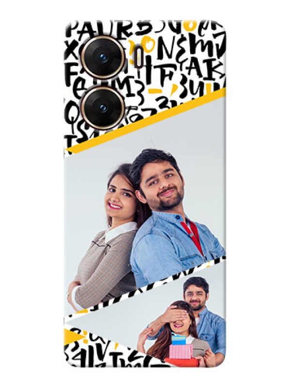 Custom Vivo V29e 5G Phone Back Covers: Letters Pattern Design