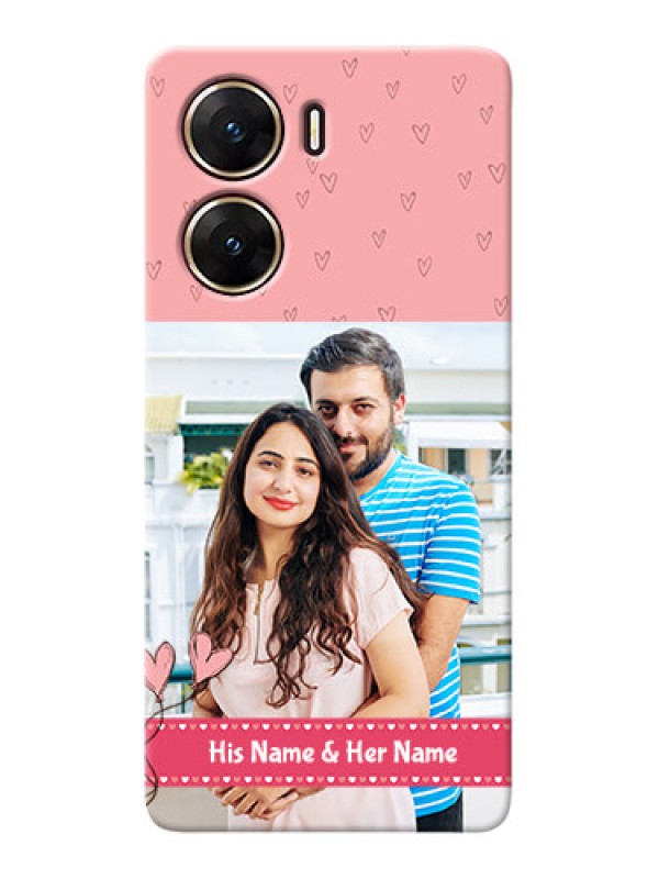 Custom Vivo V29e 5G phone back covers: Love Design Peach Color