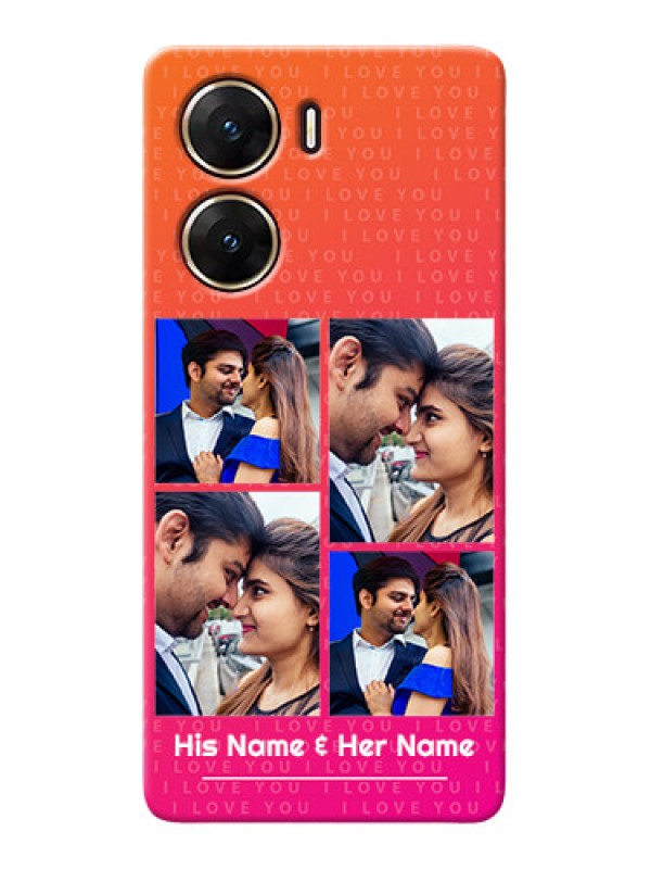 Custom Vivo V29e 5G custom back covers: I Love You Pink Design