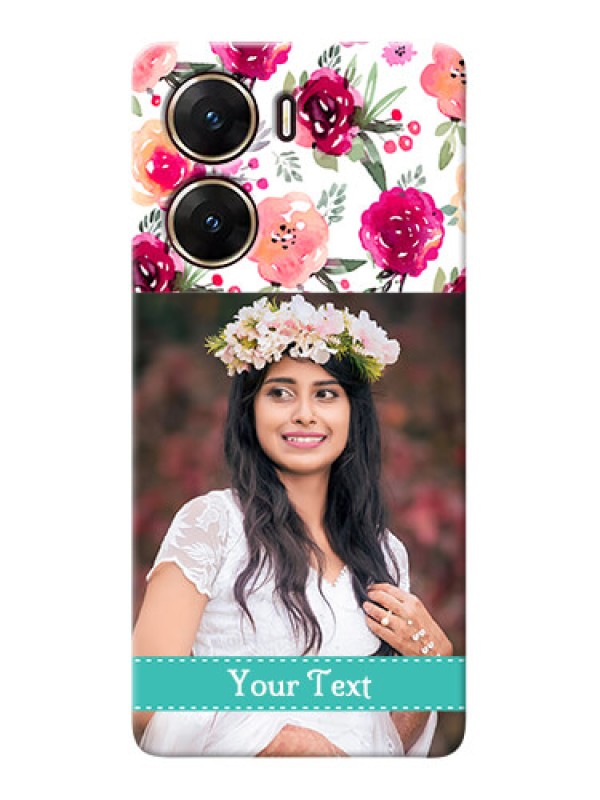 Custom Vivo V29e 5G Personalized Mobile Cases: Watercolor Floral Design