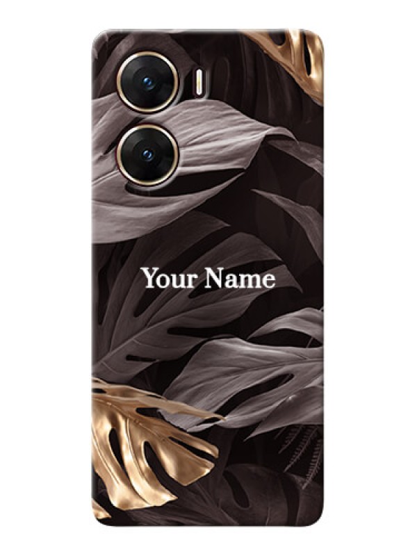 Custom Vivo V29e 5G Personalised Phone Case with Wild Leaves digital paint Design