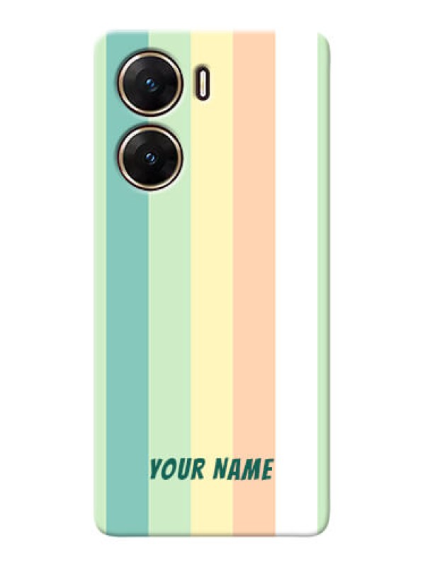 Custom Vivo V29e 5G Photo Printing on Case with Multiwithcolour Stripes Design