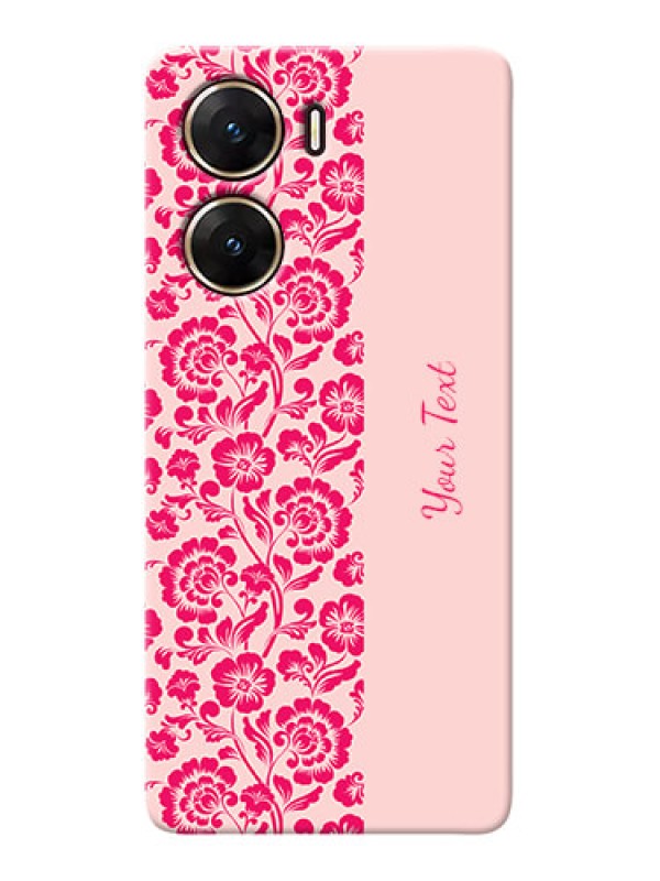 Custom Vivo V29e 5G Custom Phone Case with Attractive Floral Pattern Design