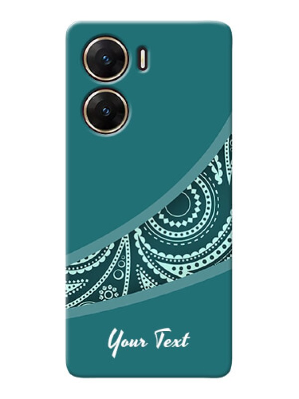 Custom Vivo V29e 5G Photo Printing on Case with semi visible floral Design