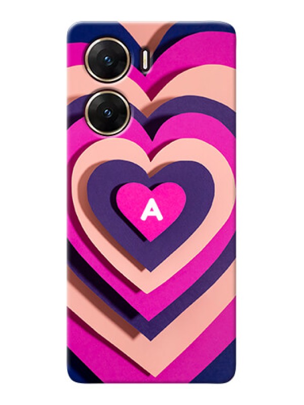 Custom Vivo V29e 5G Custom Mobile Case with Cute Heart Pattern Design
