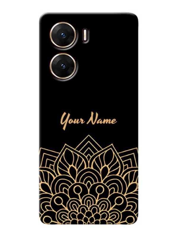 Custom Vivo V29e 5G Custom Phone Case with Golden mandala Design
