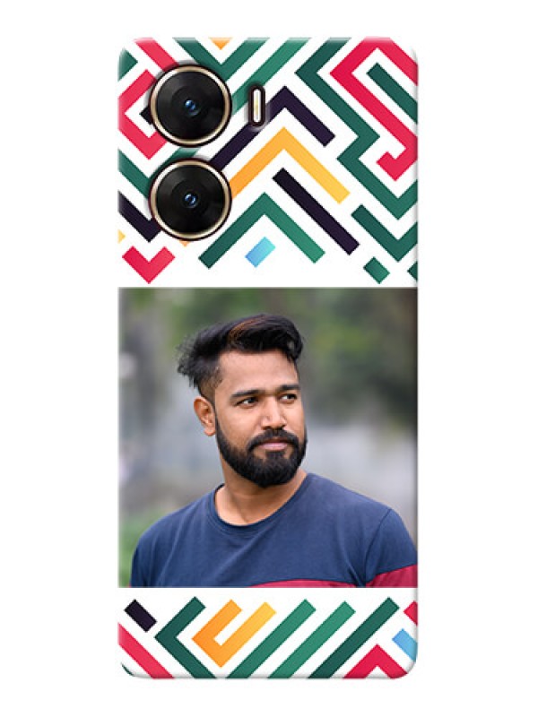 Custom Vivo V29e 5G Personalized Phone Case with Colorful Maze Pattern Design