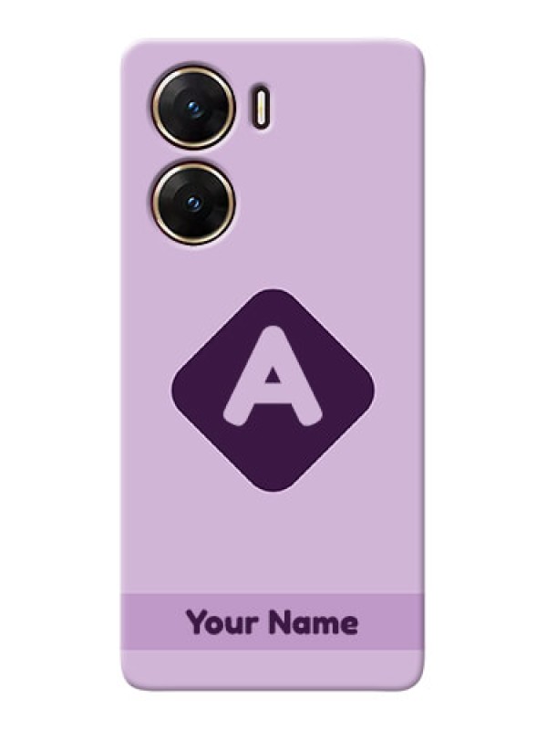 Custom Vivo V29e 5G Custom Mobile Case with Custom Letter in curved badge Design