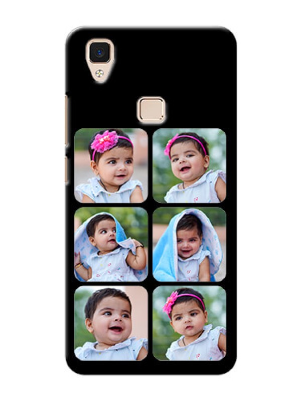 Custom Vivo V3 Multiple Pictures Mobile Back Case Design