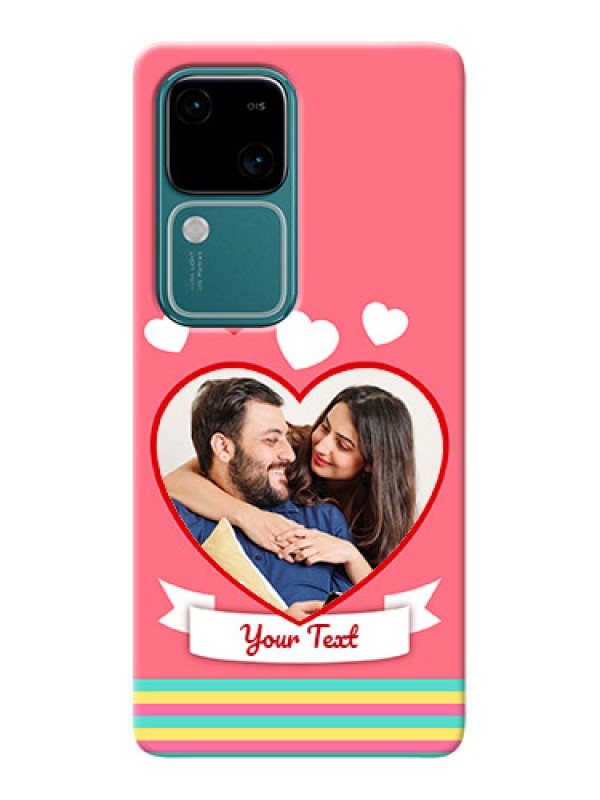 Custom Vivo V30 5G Personalised mobile covers: Love Doodle Design