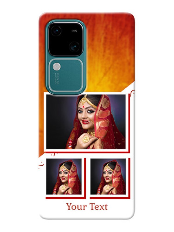 Custom Vivo V30 5G Personalised Phone Cases: Wedding Memories Design