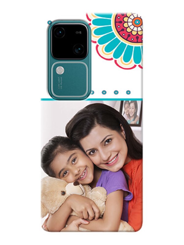 Custom Vivo V30 5G custom mobile phone cases: Flower Design