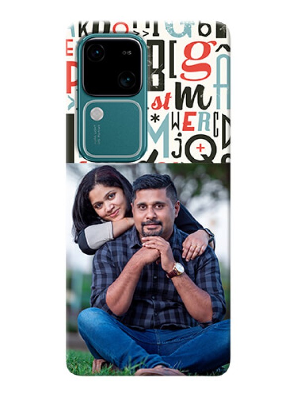 Custom Vivo V30 5G custom mobile phone covers: Alphabet Design