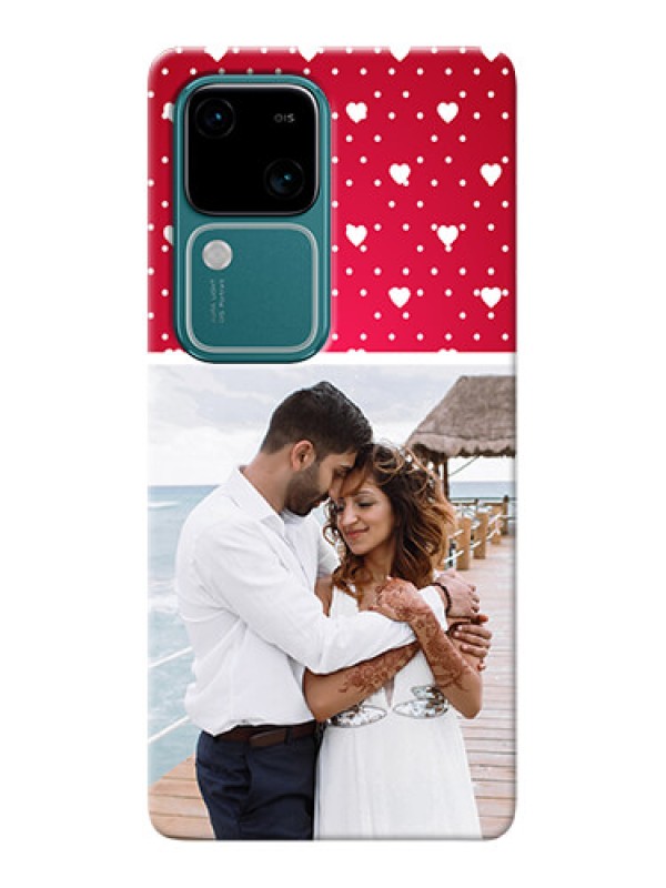 Custom Vivo V30 5G custom back covers: Hearts Mobile Case Design