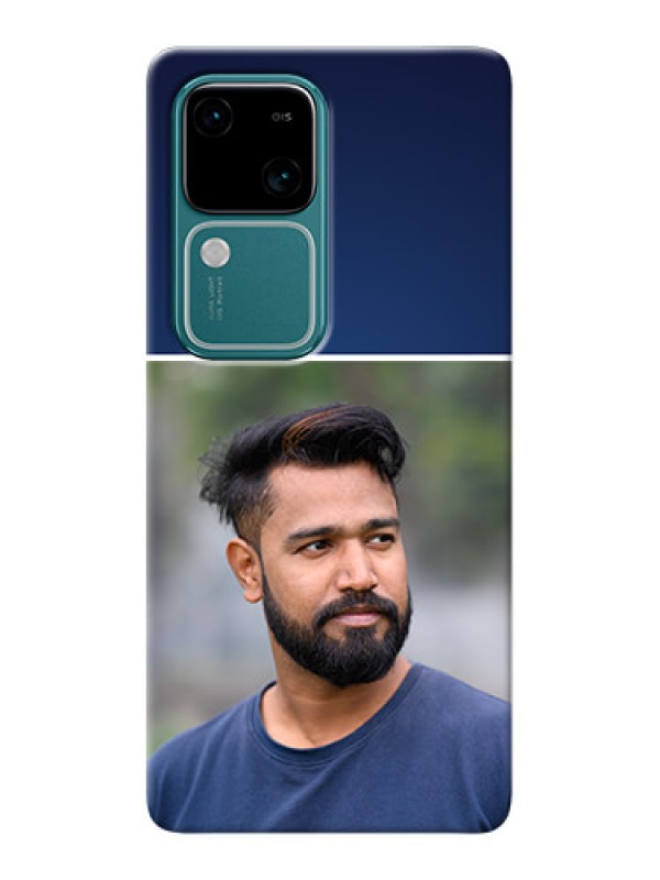 Custom Vivo V30 5G Mobile Cases: Simple Royal Blue Design