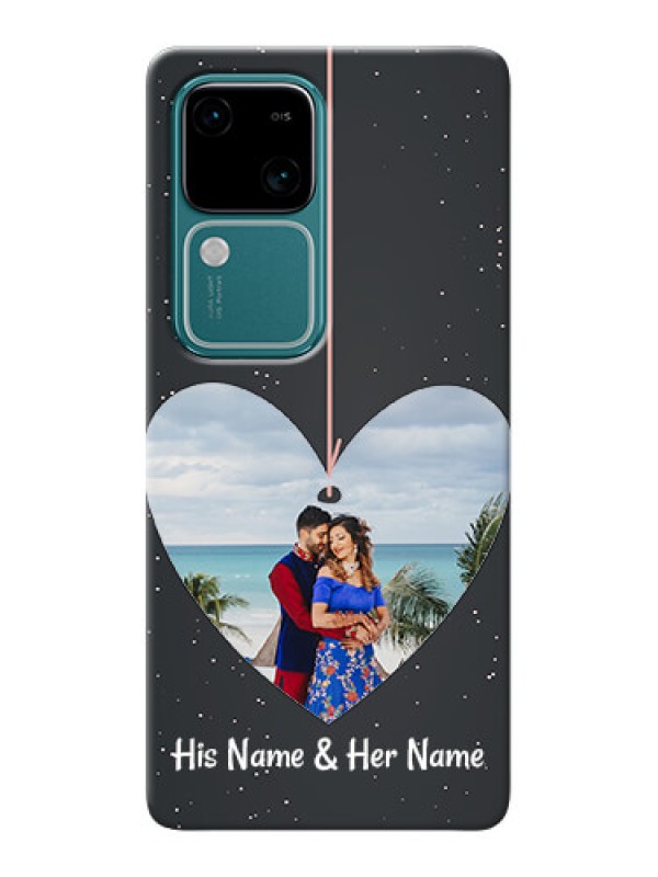 Custom Vivo V30 5G custom phone cases: Hanging Heart Design