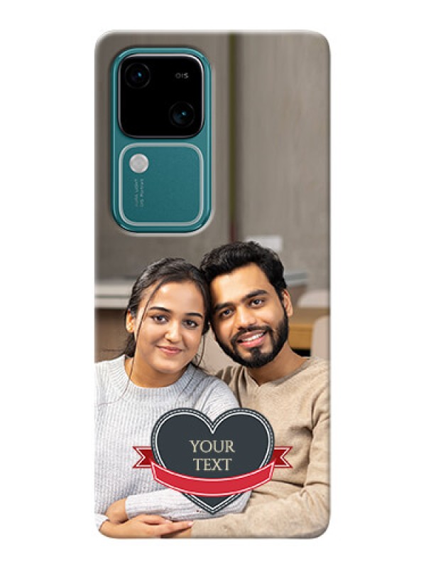 Custom Vivo V30 5G mobile back covers online: Just Married Couple Design
