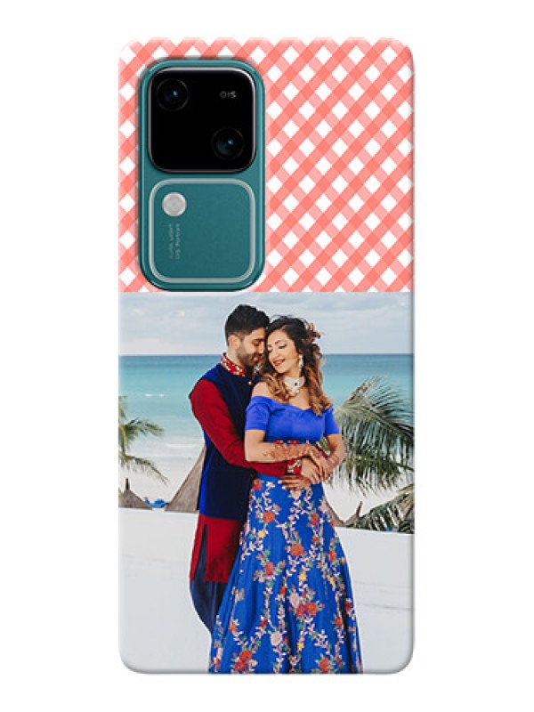 Custom Vivo V30 5G custom mobile cases: Pink Pattern Design