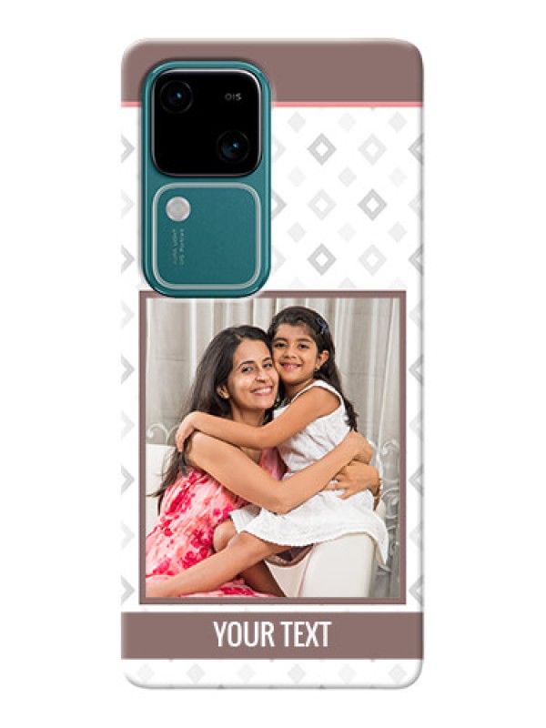 Custom Vivo V30 5G custom back covers: Simple Diamond Design