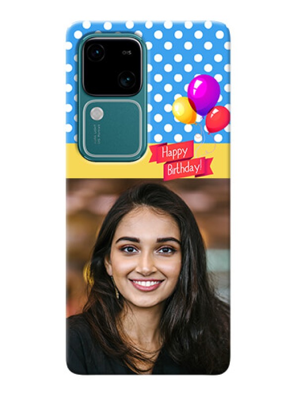 Custom Vivo V30 5G custom mobile back covers: Happy Birthday Design