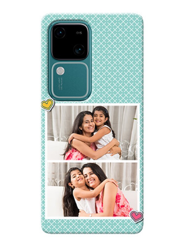 Custom Vivo V30 5G Custom Phone Cases: 2 Image Holder with Pattern Design