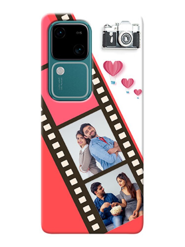 Custom Vivo V30 5G custom phone covers: 3 Image Holder with Film Reel