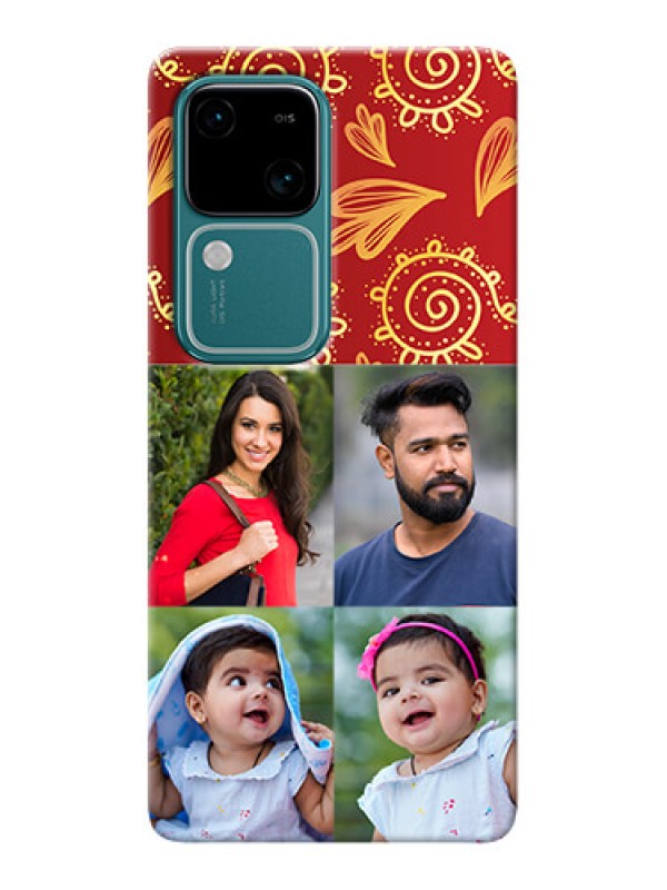 Custom Vivo V30 5G Mobile Phone Cases: 4 Image Traditional Design