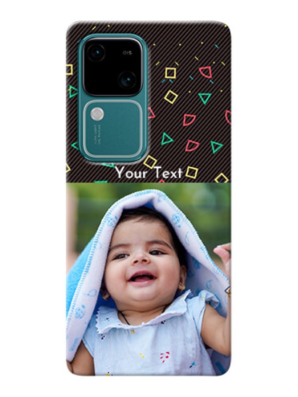 Custom Vivo V30 5G custom mobile cases with confetti birthday design