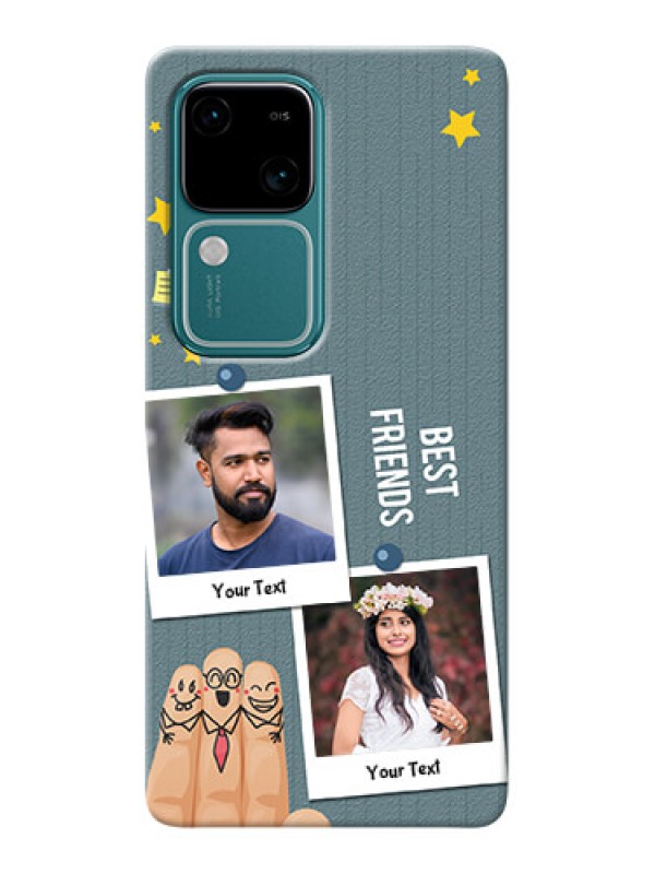 Custom Vivo V30 5G Mobile Cases: Sticky Frames and Friendship Design