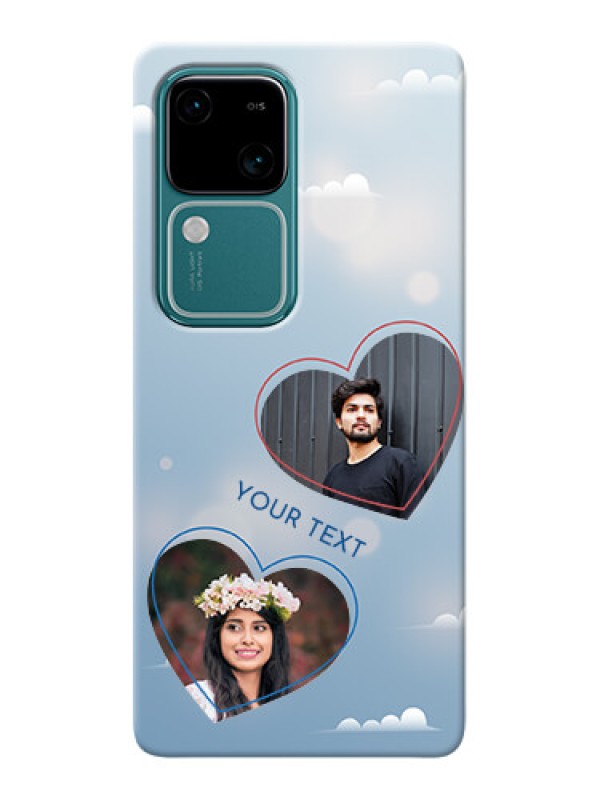 Custom Vivo V30 5G Phone Cases: Blue Color Couple Design