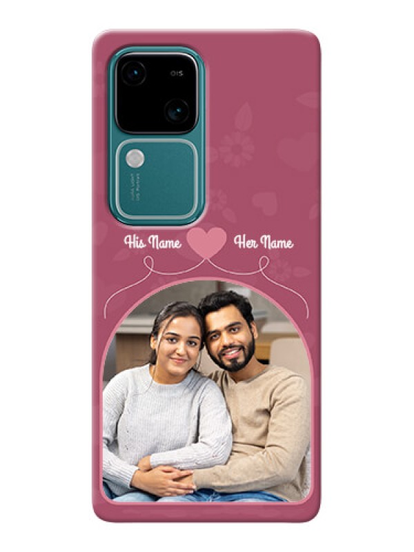Custom Vivo V30 5G mobile phone covers: Love Floral Design