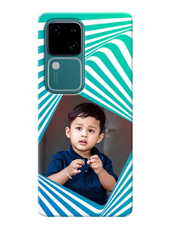 Custom Vivo V30 5G Personalised Mobile Covers: Abstract Spiral Design