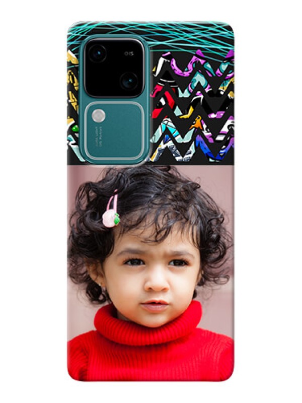 Custom Vivo V30 5G personalized phone covers: Neon Abstract Design