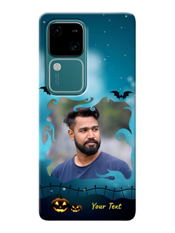 Custom Vivo V30 5G Personalised Phone Cases: Halloween frame design