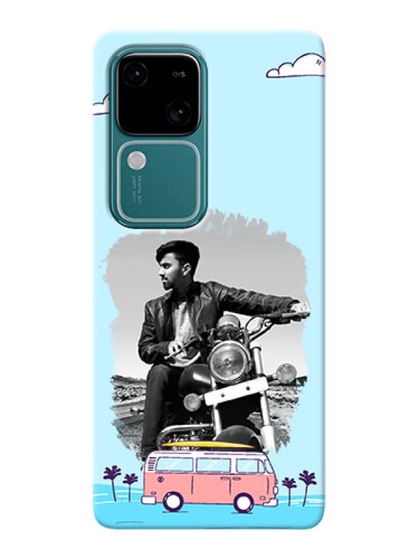 Custom Vivo V30 5G Mobile Covers Online: Travel & Adventure Design