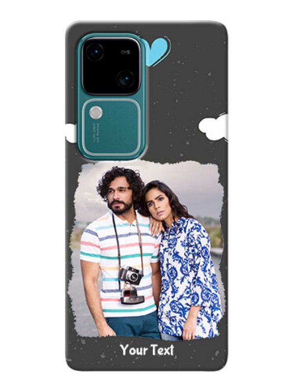 Custom Vivo V30 5G Mobile Back Covers: splashes with love doodles Design