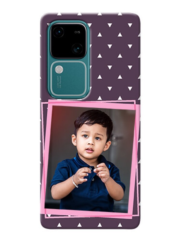 Custom Vivo V30 5G Phone Cases: Triangle Pattern Dotted Design