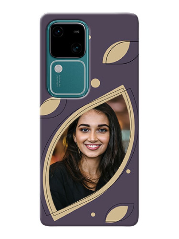 Custom Vivo V30 5G Custom Mobile Case with Falling Leaf Design